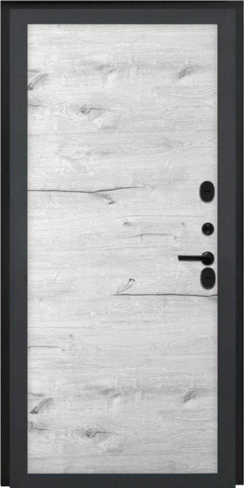 Входная дверь ДвериПРО Берген Без фрезеровки Дуб арктик горизонт DPRO196720 внутренняя сторона