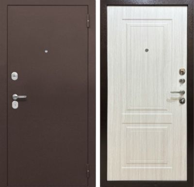 Дверь MXD Союз 70мм Антик Медь - панель Лиственница беленая