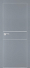 Межкомнатная дверь PX-15  AL кромка с 4-х ст. Серый матовый